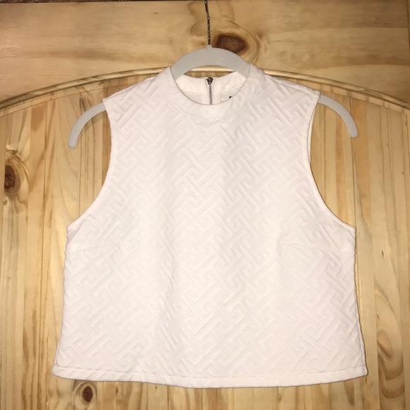 NWT forever 21 white knit top - Picture 1 of 4